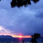 Batı Akdeniz'de gün batımı manzarası