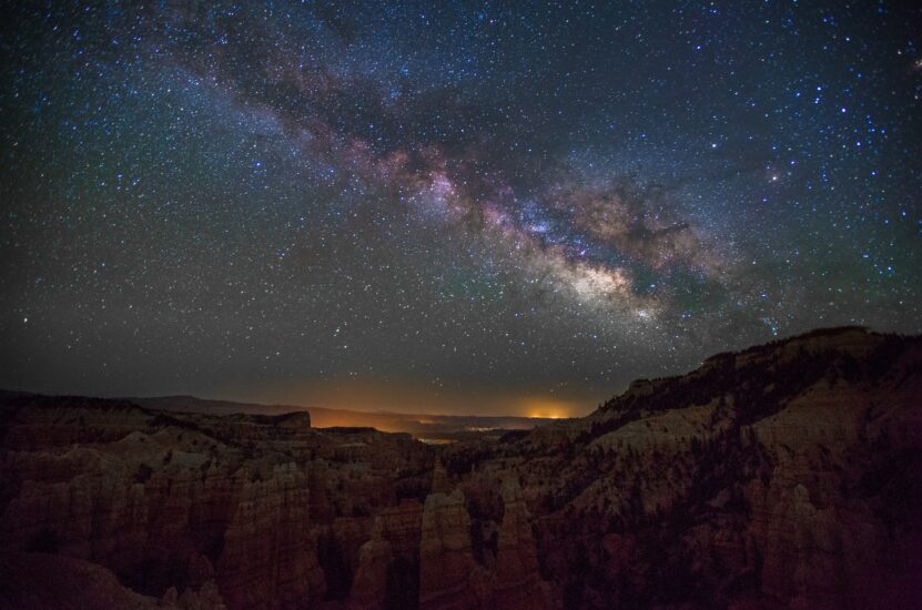 Yıldızlı Gece Ve Samanyolu Galaksisi