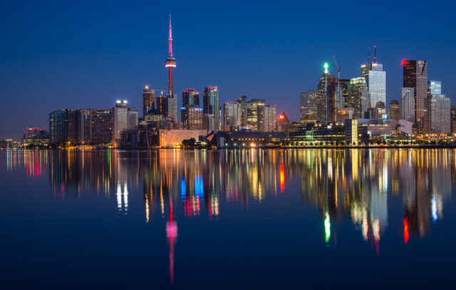 At night, Toronto City View