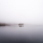 Foggy lake photo